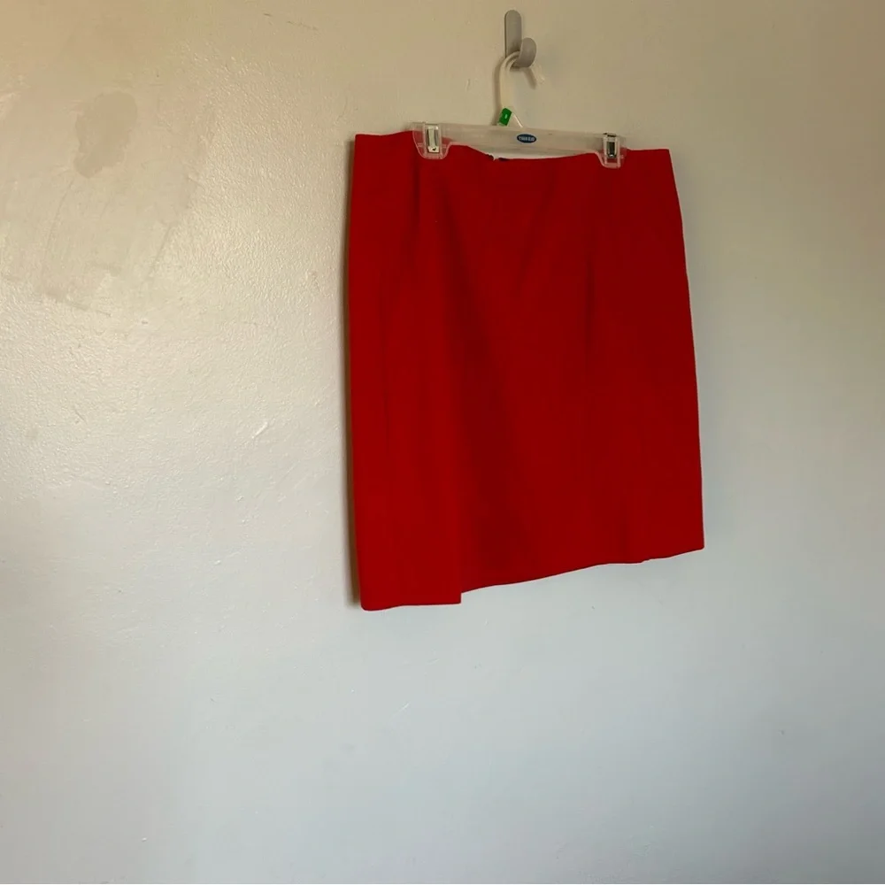 LOFT Vibrant Red Pencil Skirt
